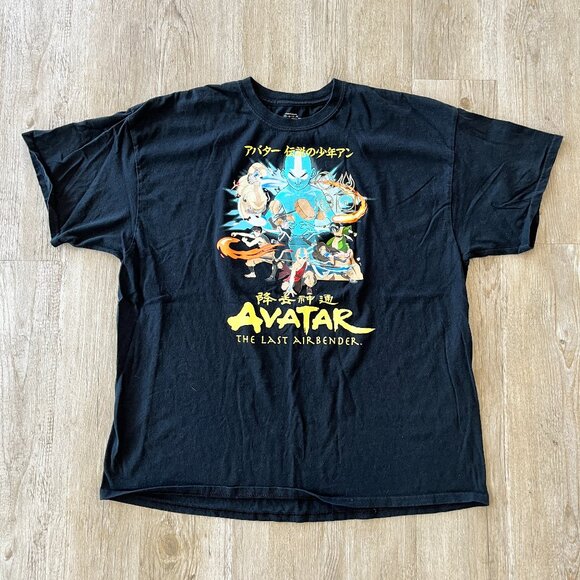 Unisex Nickelodeon Avatar Black Print Tshirt - 2X - Picture 1 of 4